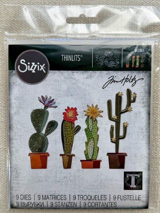 Sizzix Other - NIB Sizzix Tim Holtz Funky Cactus Thinlits Die Set 665365 BRAND NEW
